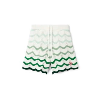 Pantalones cortos de ganchillo con degradado ondulado