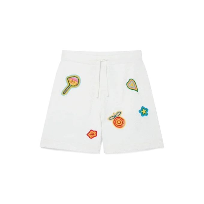 Pantalones cortos de ganchillo con motivos