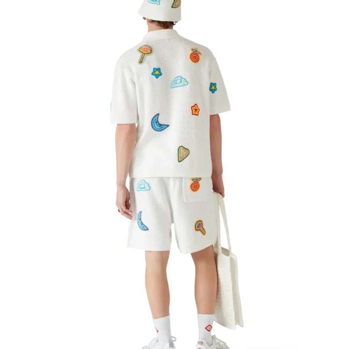 Pantalones cortos de ganchillo con motivos