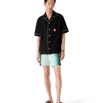 Pantalones cortos de jacquard con monograma degradado