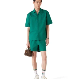 Pantalones cortos de jacquard de algodón con Monogram