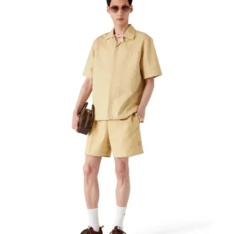 Pantalones cortos de jacquard de algodón con Monogram