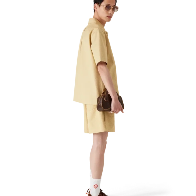 Pantalones cortos de jacquard de algodón con Monogram Pantalones cortos de jacquard de algodón con Monogram