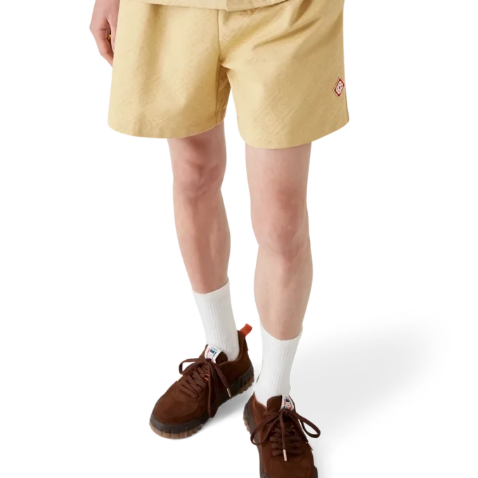 Pantalones cortos de jacquard de algodón con Monogram Pantalones cortos de jacquard de algodón con Monogram