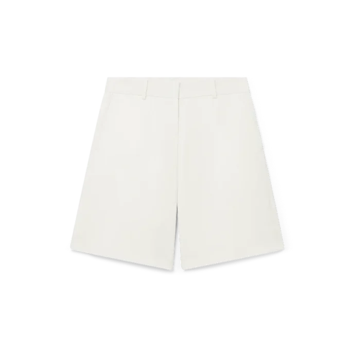 Pantalones cortos de lana de corte holgado