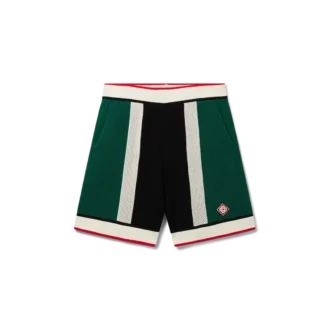 Pantalones cortos de malla a rayas