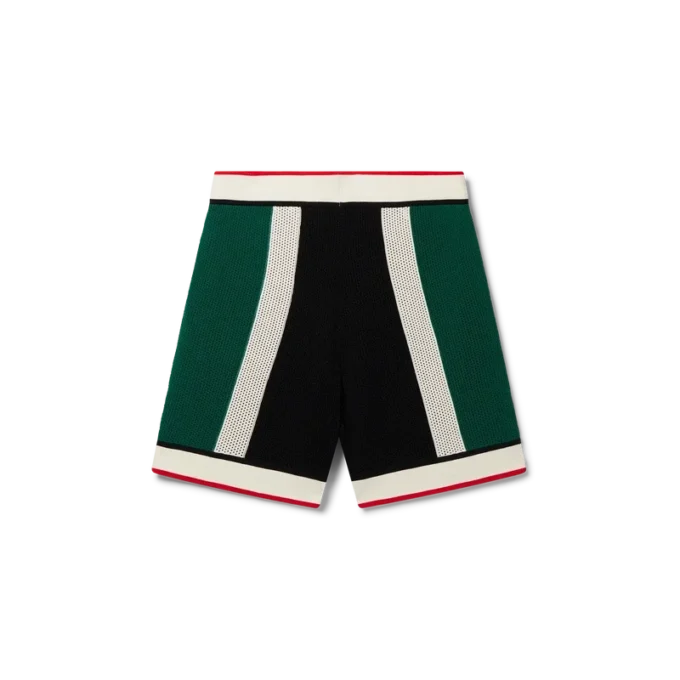 Pantalones cortos de malla a rayas