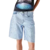 Pantalones cortos de mezclilla con adornos de cristales