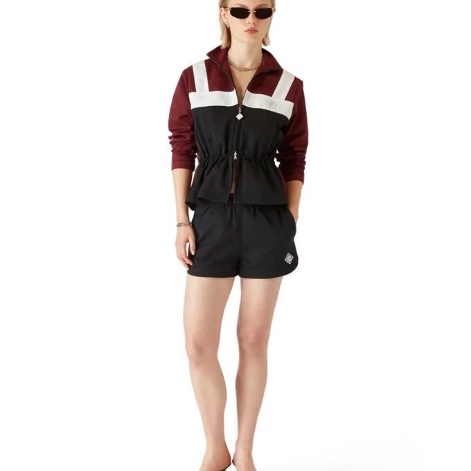 Pantalones cortos de nylon con monograma