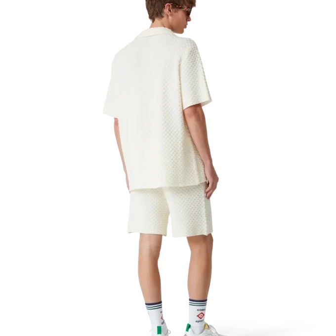 Pantalones cortos de punto texturizado