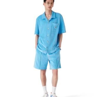 Pantalones cortos de rayas de terciopelo