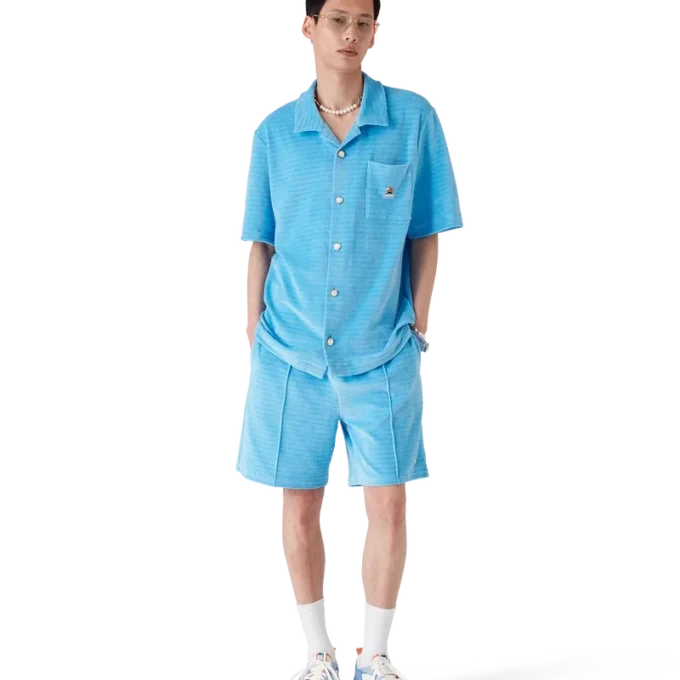 Pantalones cortos de rayas de terciopelo