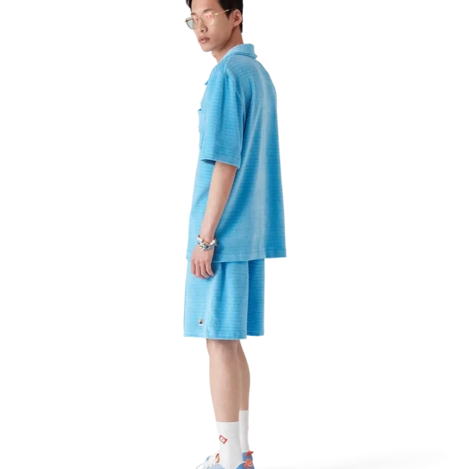 Pantalones cortos de rayas de terciopelo