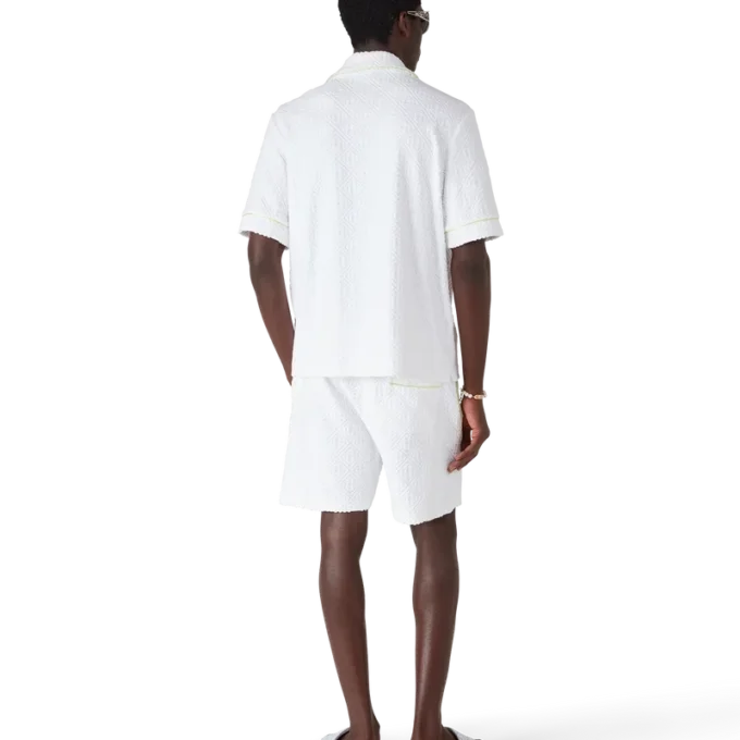 Pantalones cortos de rizo blancos