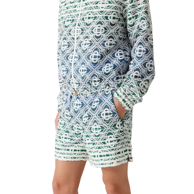 Pantalones cortos de rizo con degradado Monogram