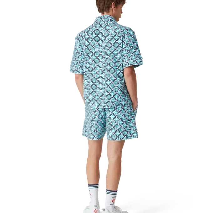 Pantalones cortos de rizo con monograma