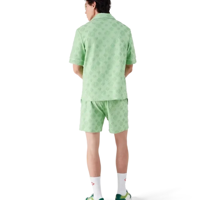 Pantalones cortos de rizo con monograma