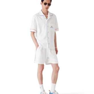 Pantalones cortos de rizo jacquard Monogram