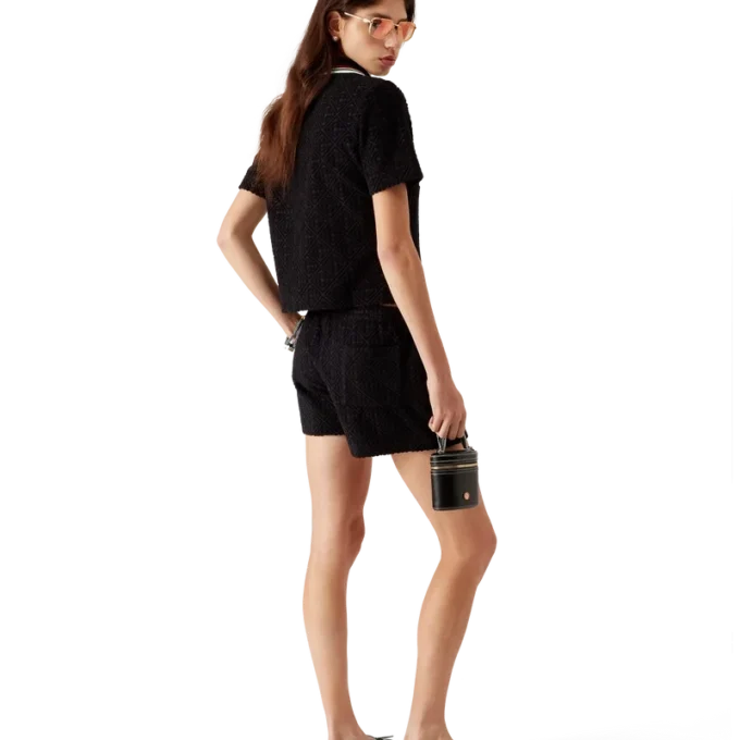 Pantalones cortos de rizo jacquard Monogram