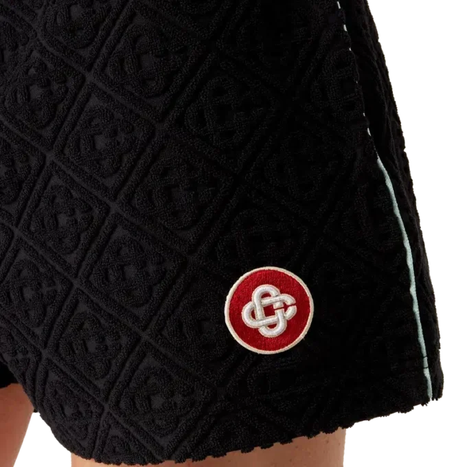 Pantalones cortos de rizo jacquard Monogram