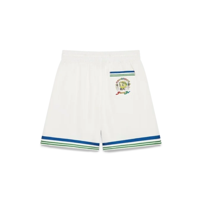 Pantalones cortos de sarga de seda Tennis Club Icon