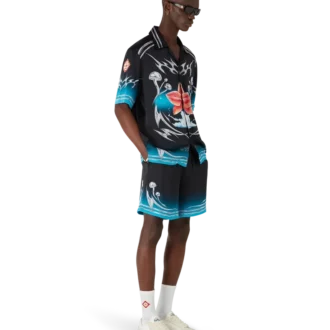 Pantalones cortos de satén de seda Blades