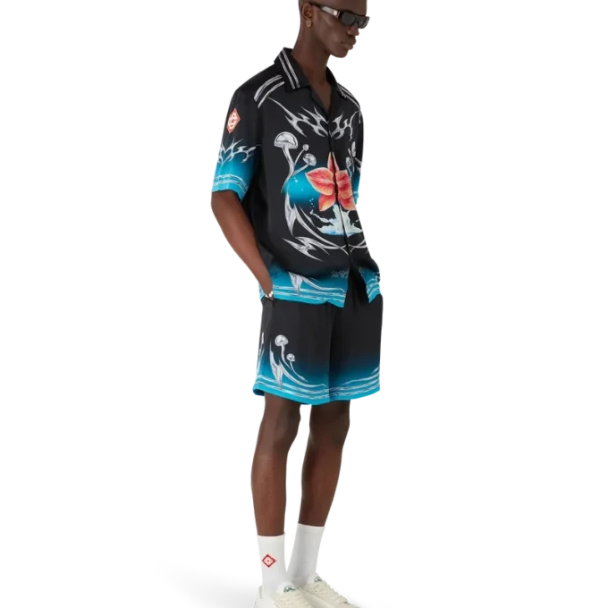 Pantalones cortos de satén de seda Blades