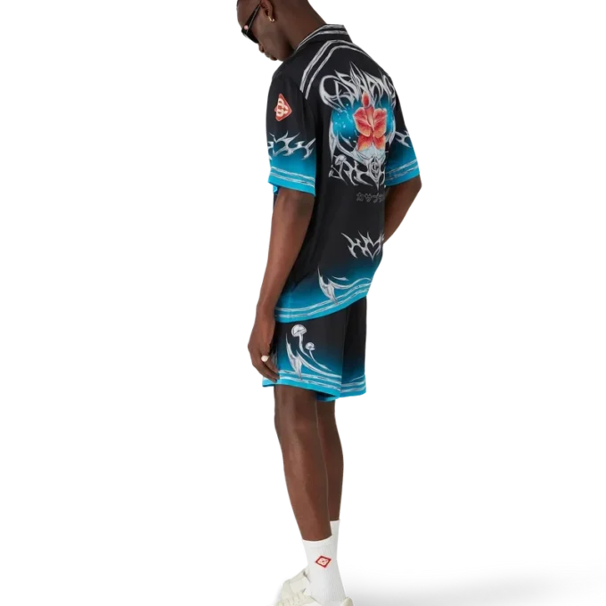 Pantalones cortos de satén de seda Blades