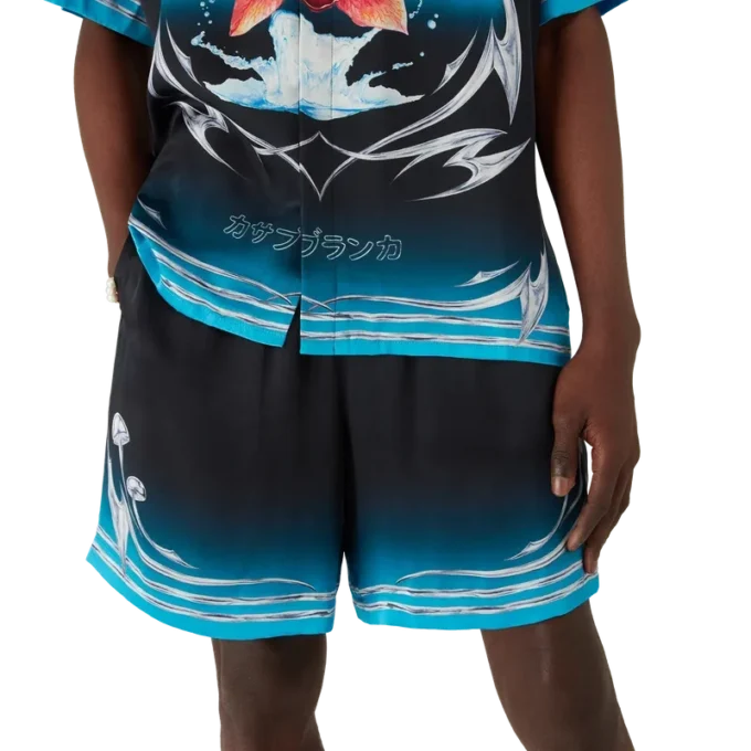 Pantalones cortos de satén de seda Blades