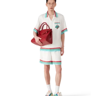 Pantalones cortos de seda Casa Way World Series