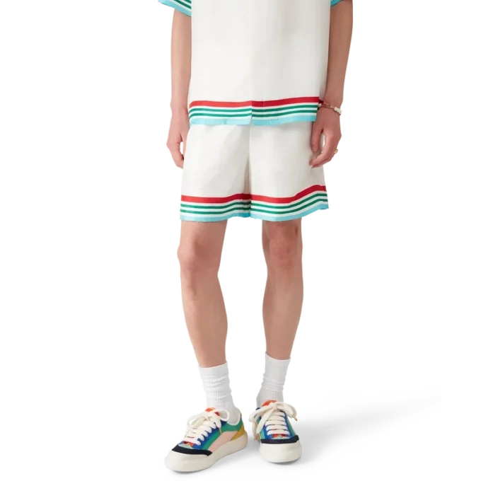 Pantalones cortos de seda Casa Way World Series