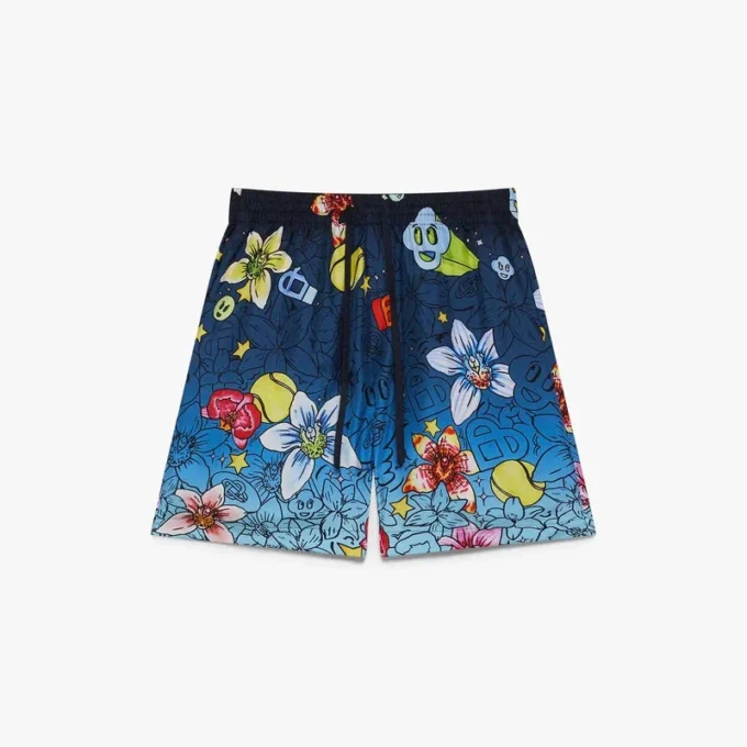 Pantalones cortos de seda Collage D’icones Graphiques