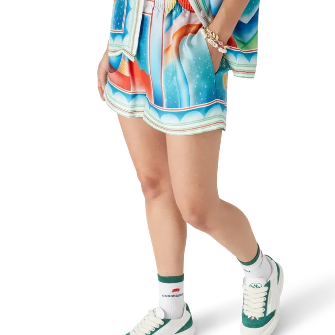 Pantalones cortos de seda Galaxy Court