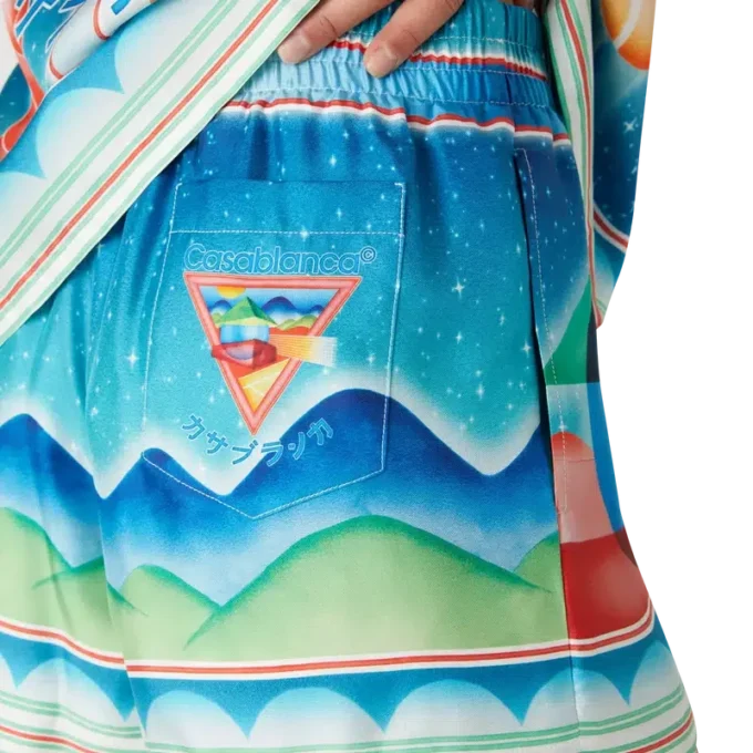 Pantalones cortos de seda Galaxy Court