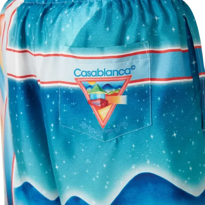 Pantalones cortos de seda Galaxy Court