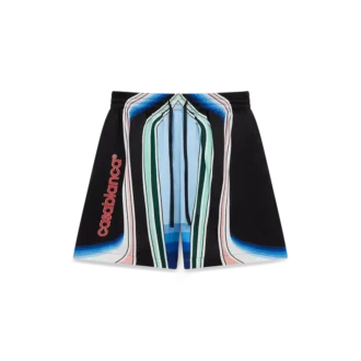 Pantalones cortos de seda Graphic Mountain