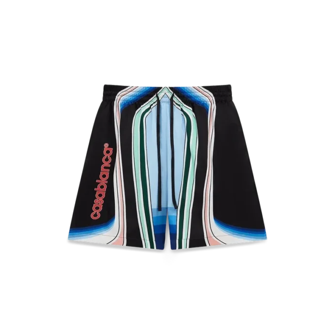 Pantalones cortos de seda Graphic Mountain