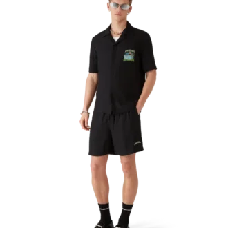 Pantalones cortos de seda jacquard Volcano