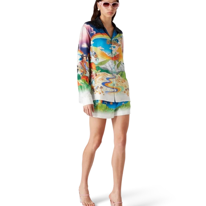 Pantalones cortos de seda La Musique