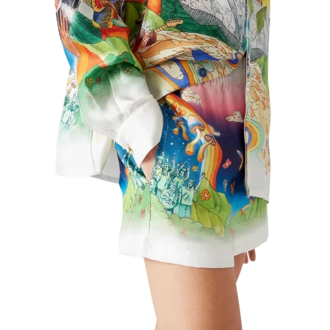 Pantalones cortos de seda La Musique