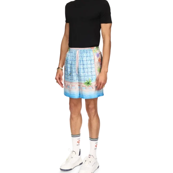 Pantalones cortos de seda Le Plongeon