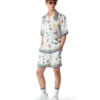 Camisas de seda de manga corta Le Vase Brise