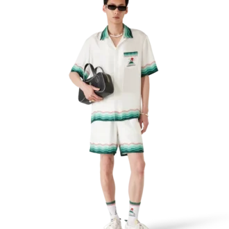 Pantalones cortos de seda Montagne Ondulee