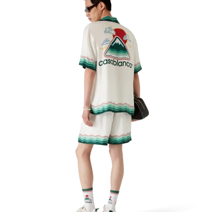 Pantalones cortos de seda Montagne Ondulee