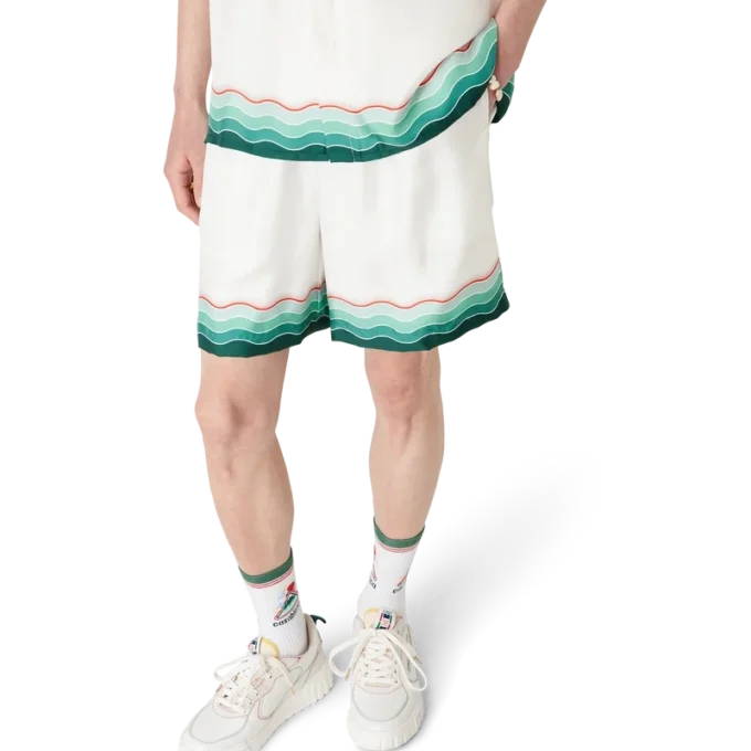 Pantalones cortos de seda Montagne Ondulee