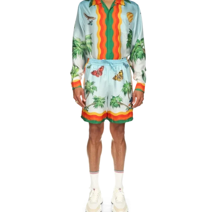 Pantalones cortos de seda Palm Springs Tennis Club