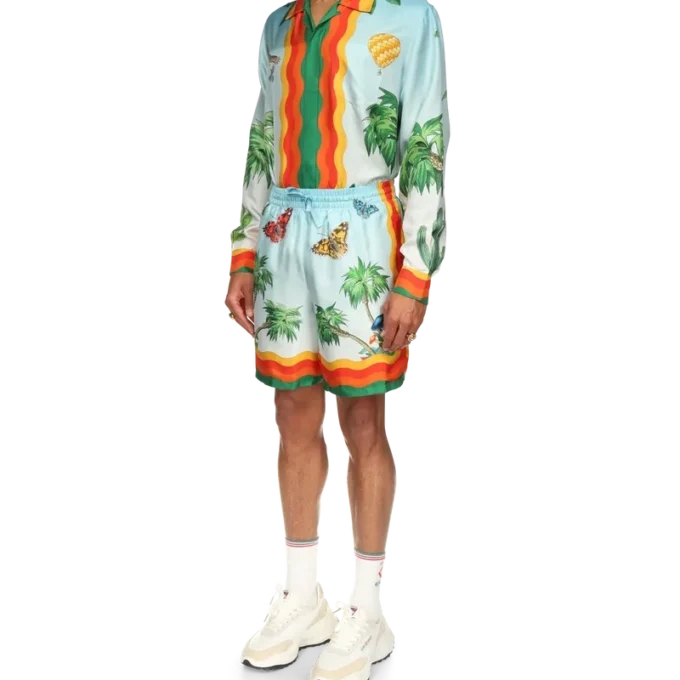 Pantalones cortos de seda Palm Springs Tennis Club