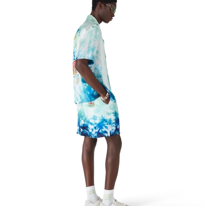 Pantalones cortos de seda Surf Lotus