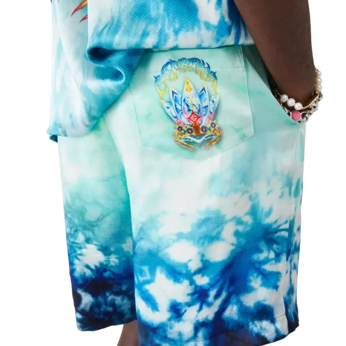 Pantalones cortos de seda Surf Lotus