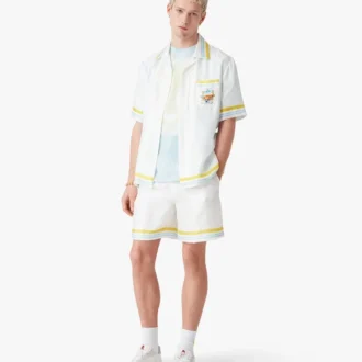 Pantalones cortos de seda Tennis Landscape